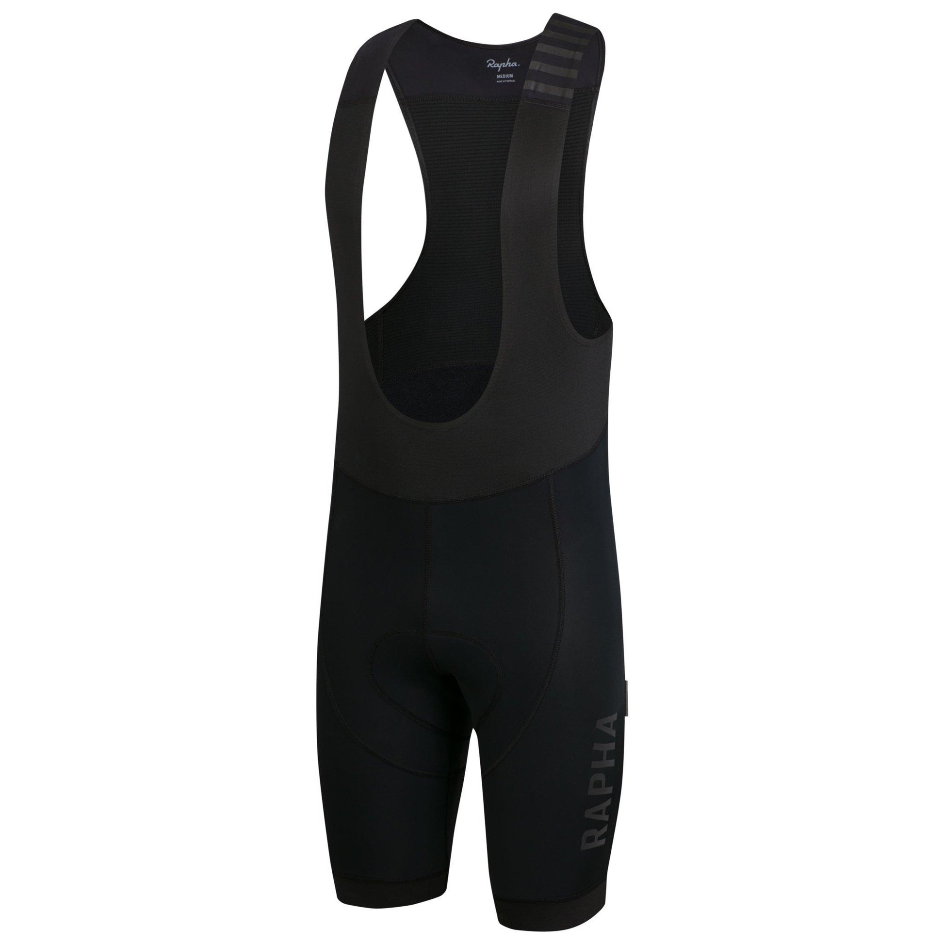 Rapha Mens Pro Team Winter Bib Shorts Black/Black – woolyswheels