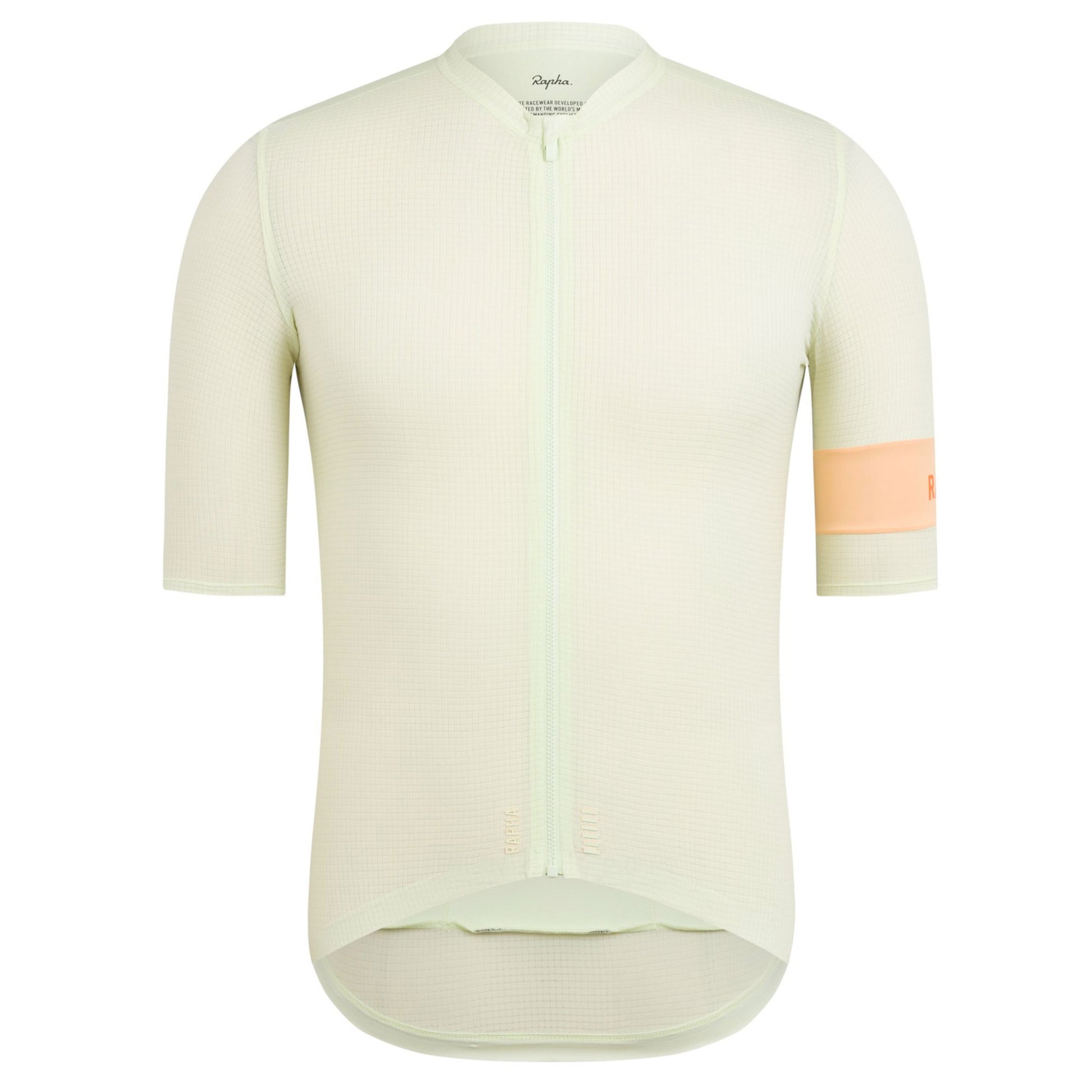 Rapha Men's Pro Team Flyweight Jersey - Light Green/Peach buy at Woolys Wheels Sydney with free delivery