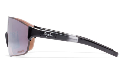 Rapha Pro Team Frameless Sunglasses Black, Mirror Black Lens