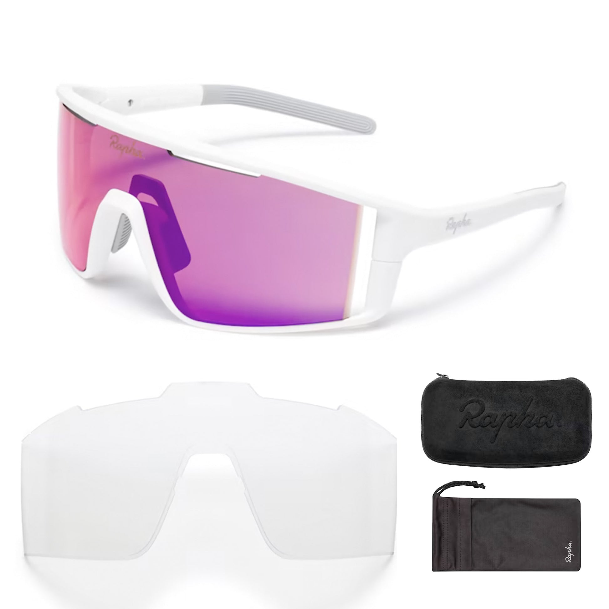 Rapha Pro Team Full Frame Sunglasses, White