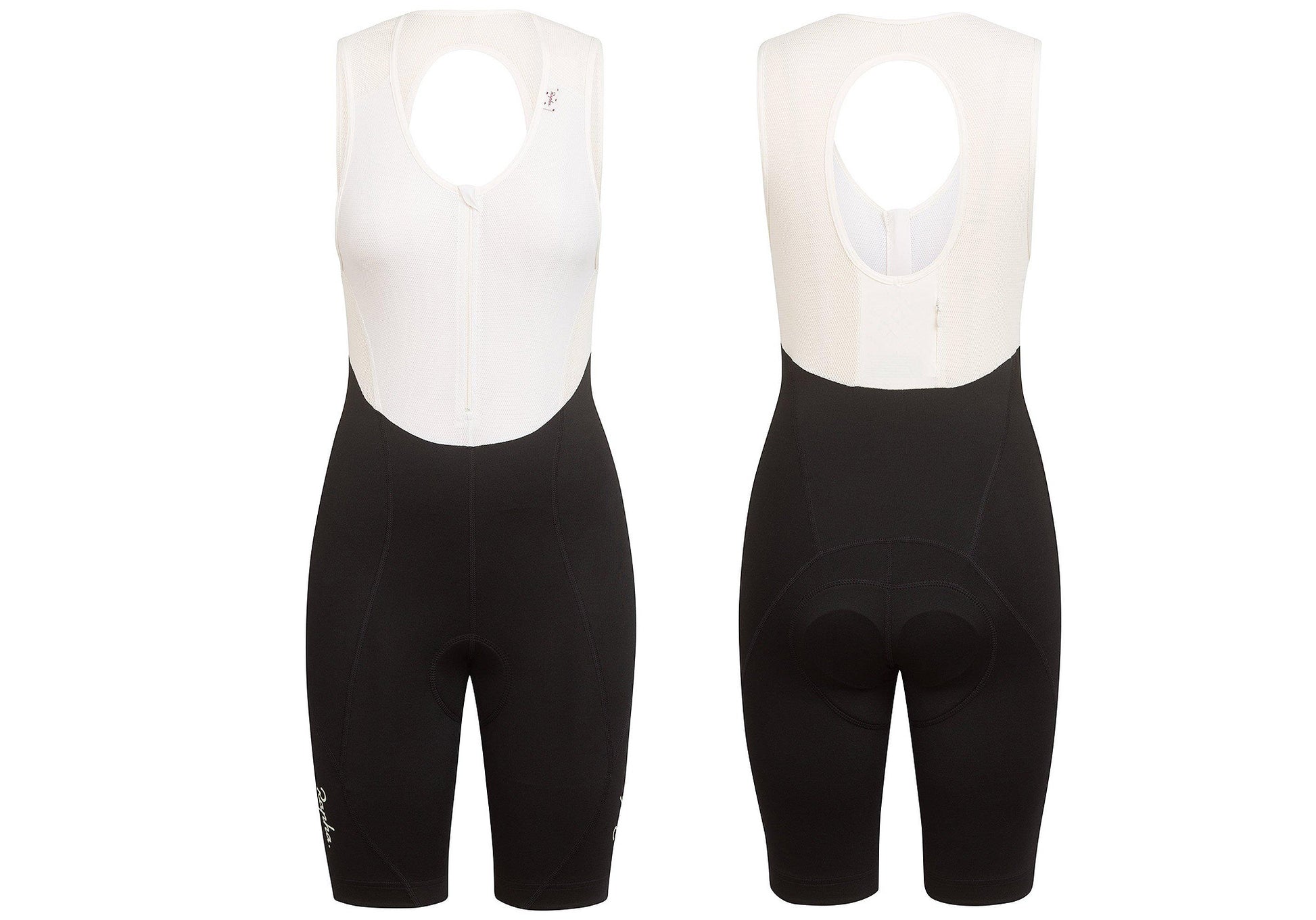Rapha Women's Classic Bib Shorts II, Black/White, buy online at Wooluys Wheels Sydney