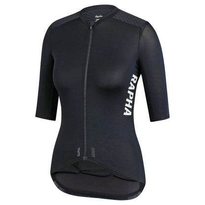 Rapha Women's Pro Team Aero Jersey, Black/White buy online at Woolys Wheels with free delivery