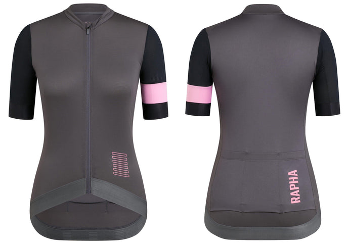 Rapha Men's Pro Team Training Jersey - Carbon Grey/Black/Pink - L