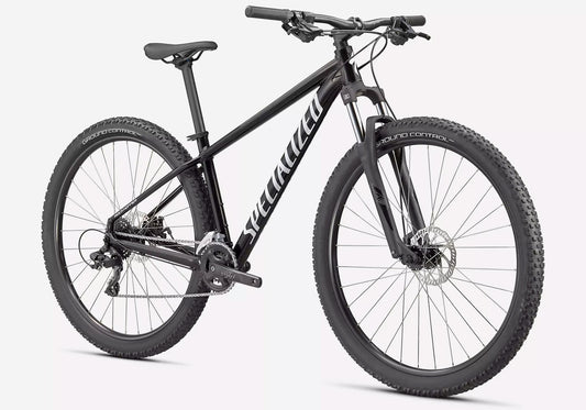 2022 Specialized Rockhopper 27.5 Unisex Mountain Bike - Gloss Tarmac Black Woolys Wheels Sydney