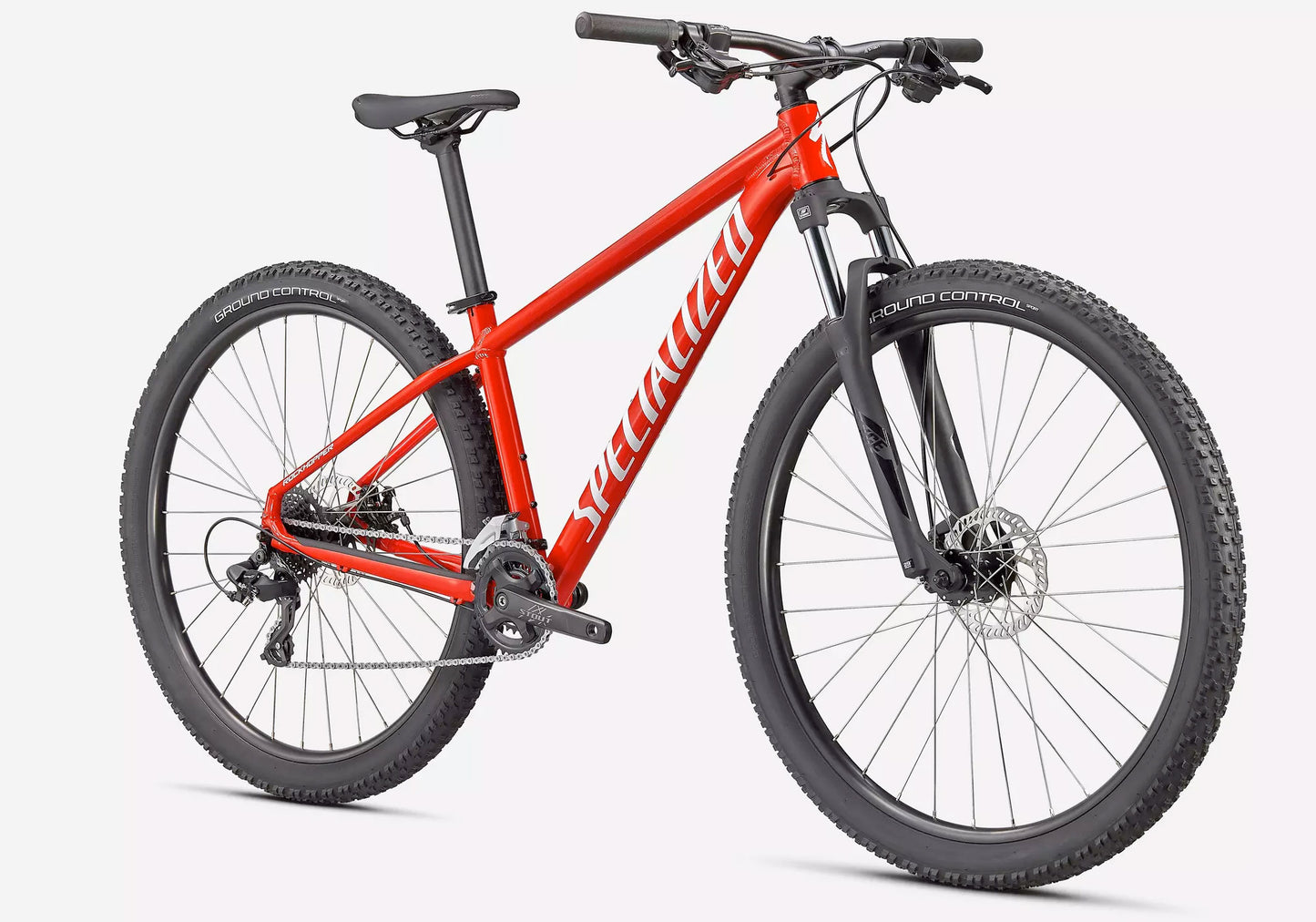2022 Specialized Rockhopper 27.5 Unisex Mountain Bike - Gloss Flo Red Woolys Wheels Sydney