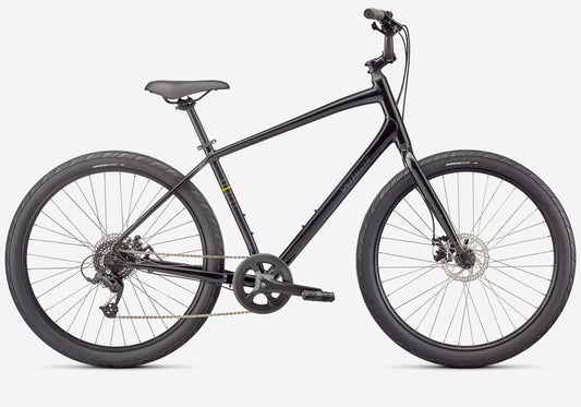 2022 Specialized Roll 2.0 Unisex Fitness/Urban Bike - Gloss Tarmac Black buiy online Woolys Wheels Sydney