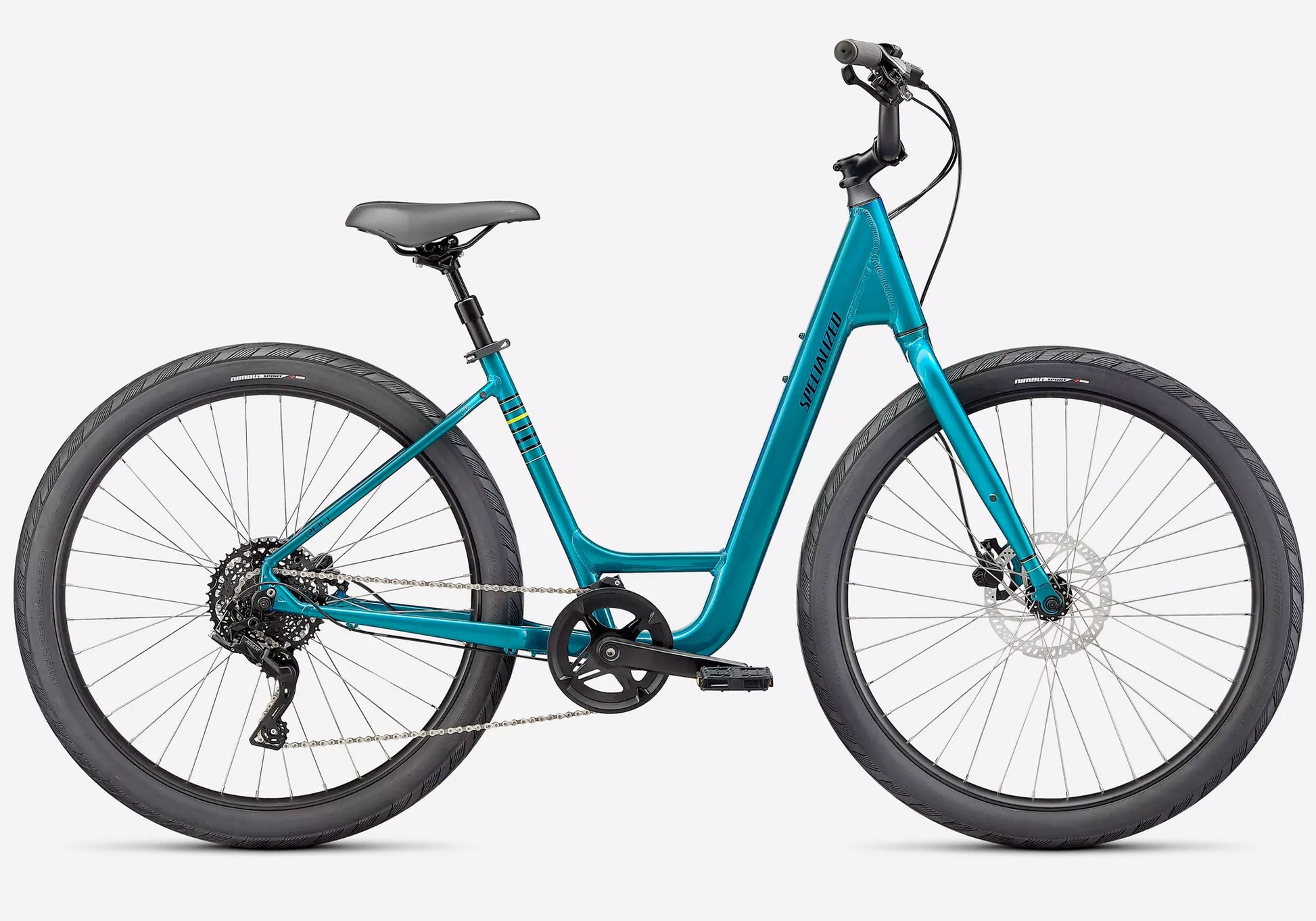 2022 Specialized Roll 3.0 Low Step Unisex Fitness/Urban Bike - Gloss Teal Tint, Woolys Wheels Sydney