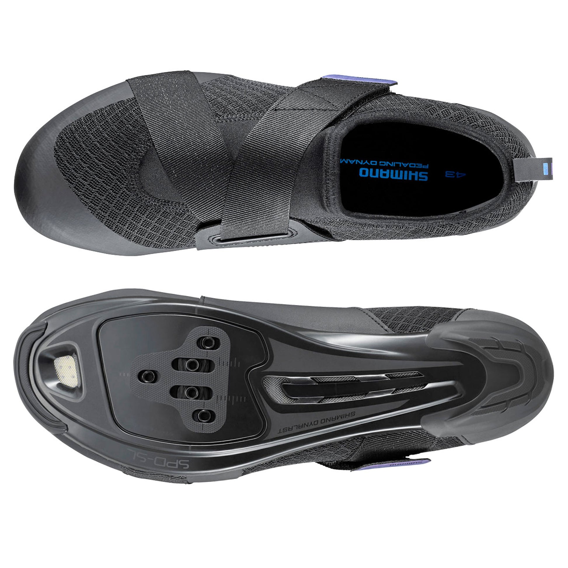 Shimano IC1 Indoor SPD or SPD-SL Unisex Training Shoes, Black
