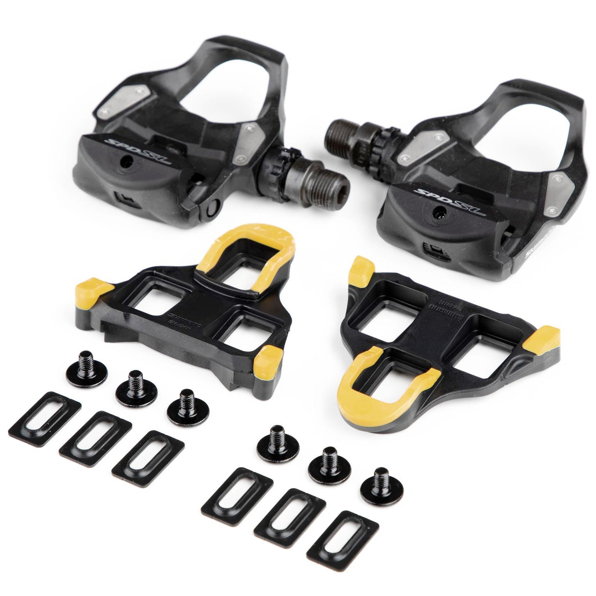 Shimano PD-RS500 SPD-SL Road Pedals - Black Including Cleats buy online at Woolys Wheels Sydney