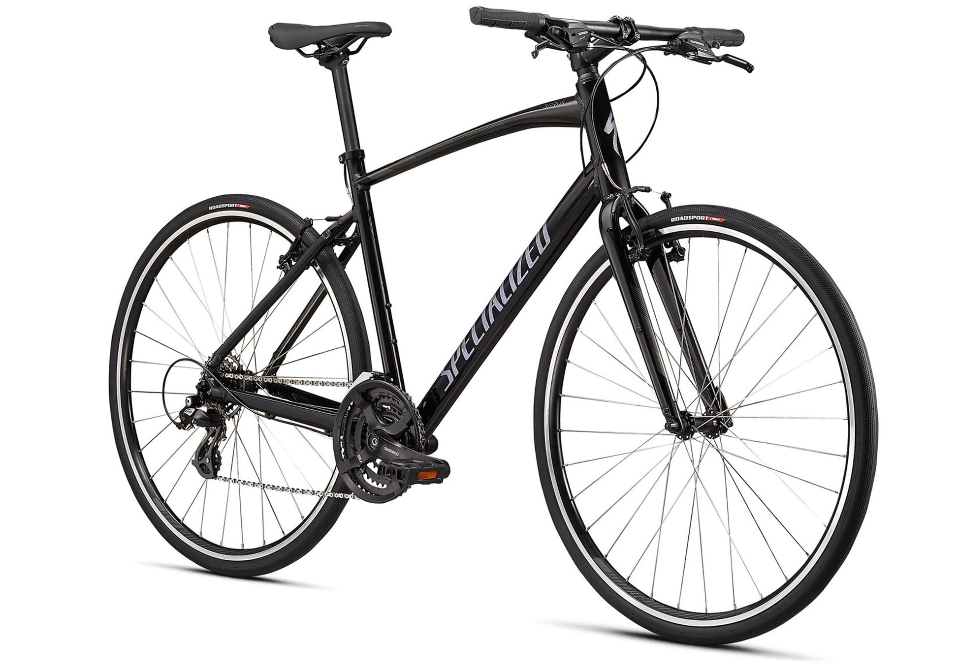 2021 Specialized Sirrus 1.0, Gloss Black, Unisex Fitness Bike, Woolys Wheels Sydney