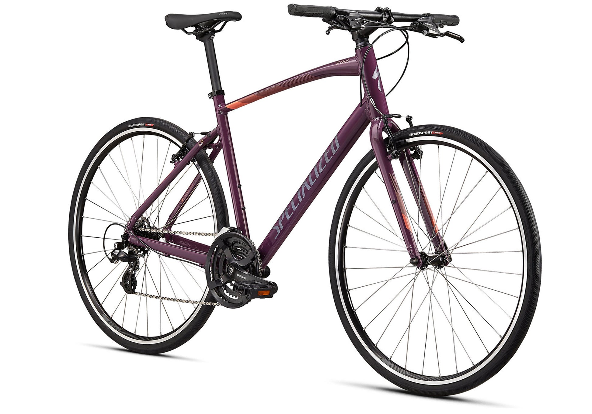 2021 Specialized Sirrus 1.0, Gloss Cast Lilac, Unisex Fitness Bike, Wol;lys Wheels Sydney