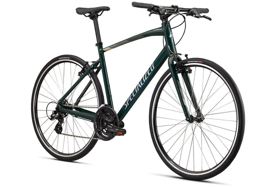 2021 Specialized Sirrus 1.0, Gloss Forest Green, Unisex Fitness Bike, Woolys Wheels Sydney Australia