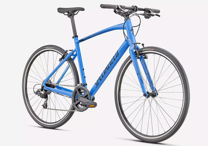 2022 Specialized Sirrus 1.0, Unisex Fitness/Urban Bike - Gloss Sky Blue, buy at Woolys Wheels Sydney