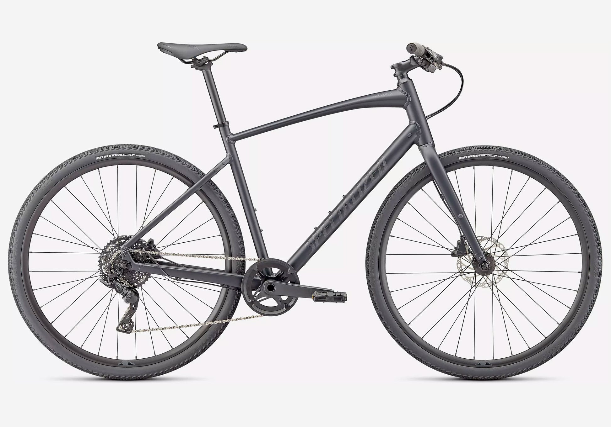 2022 Specialized Sirrus X 3.0 Unisex Fitness/Urban Bike - Satin Cast Black, Woolys Wheels Sydney