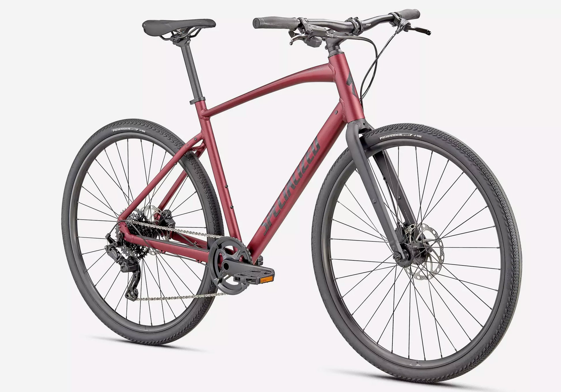 2022 Specialized Sirrus X 3.0 Unisex Fitness/Urban Bike - Satin Maroon, Woolys Wheels Bike Shop Sydney