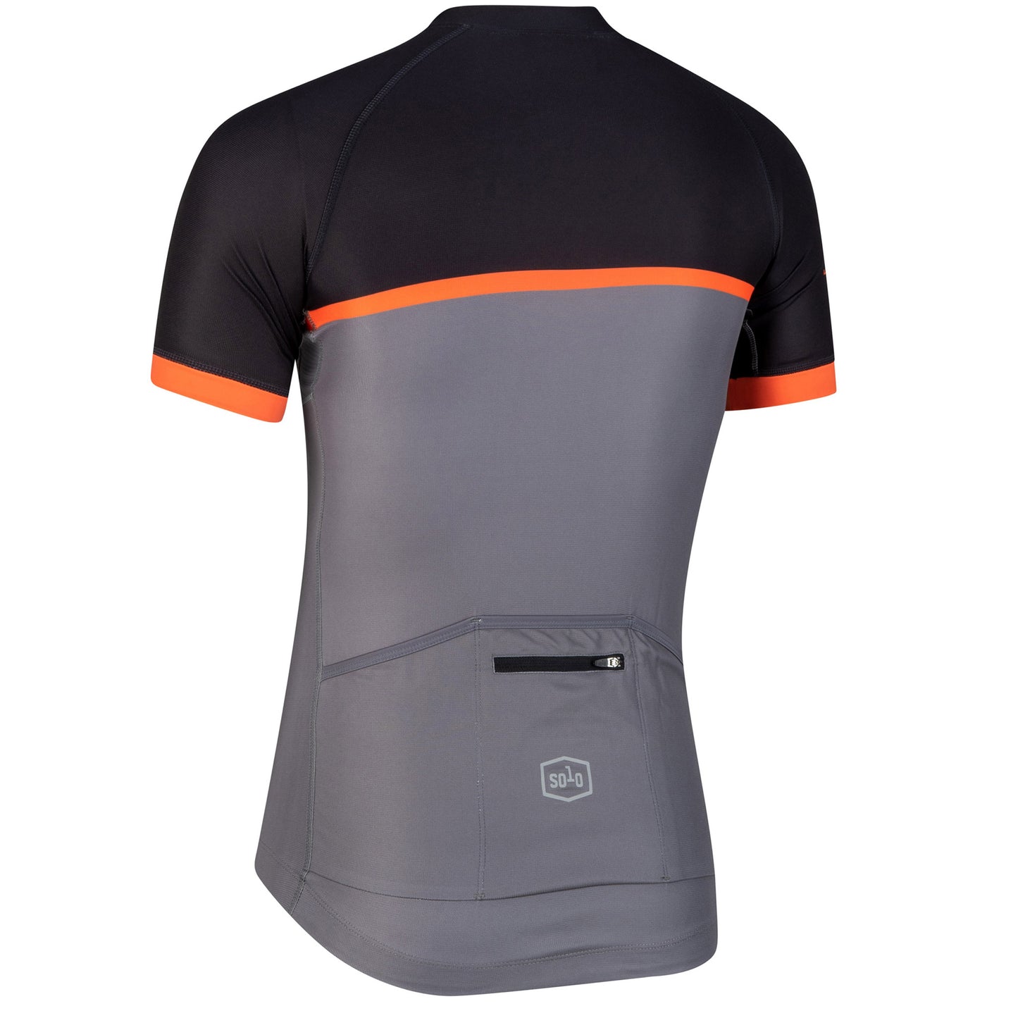Solo Mens Cadence Jersey, Black/Orange, buy online at Woolys Wheels with free delivery