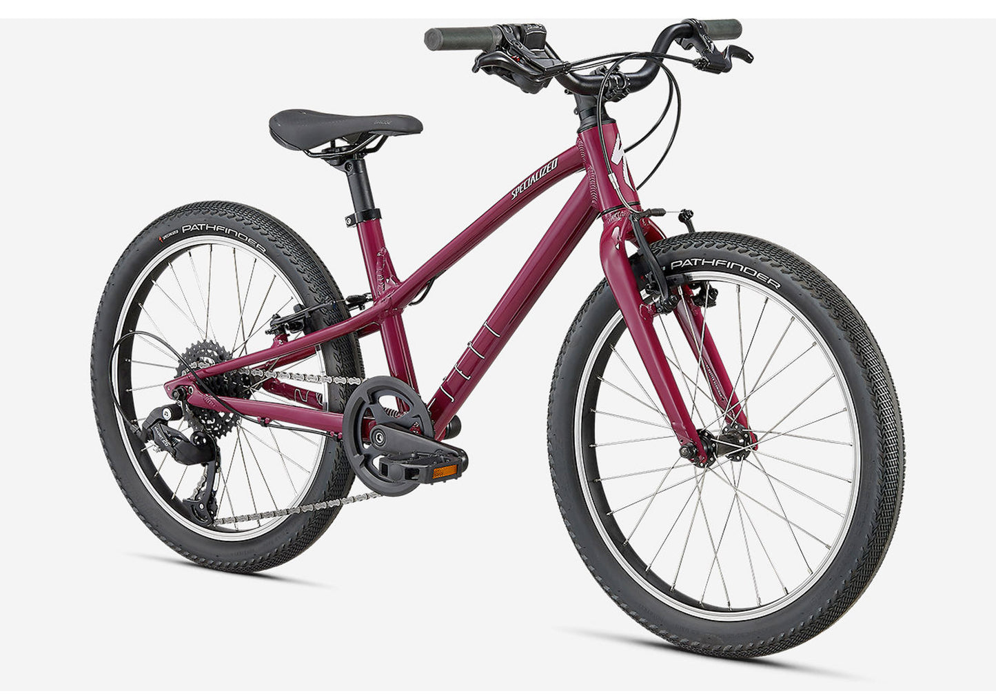 2022 Specialized JETT 20" 7 Speed Kids Bike - Gloss Raspberry - Rider height: 100 - 140cm buy bat Woolys Wheels bike shop Sydney