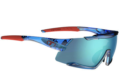 Tifosi Aethon Crystal Blue Sunglasses with 3 Interchangeable Lenses at Woolys Wheels Sydney