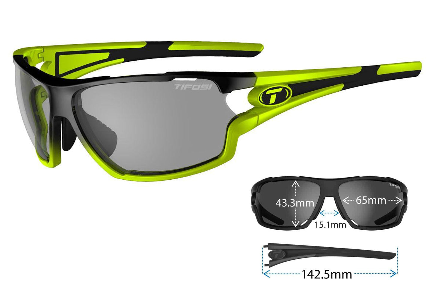Tifosi Amok Sunglasses, Race Neon FotoTec Lens
