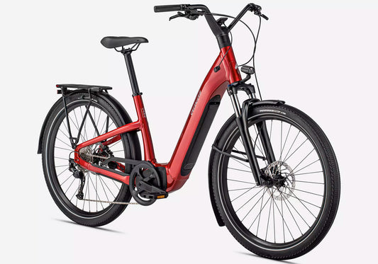 2022 Specialized Turbo Como 3.0 Urban Electric Bike - Red Tint, Woolys Wheels Sydney