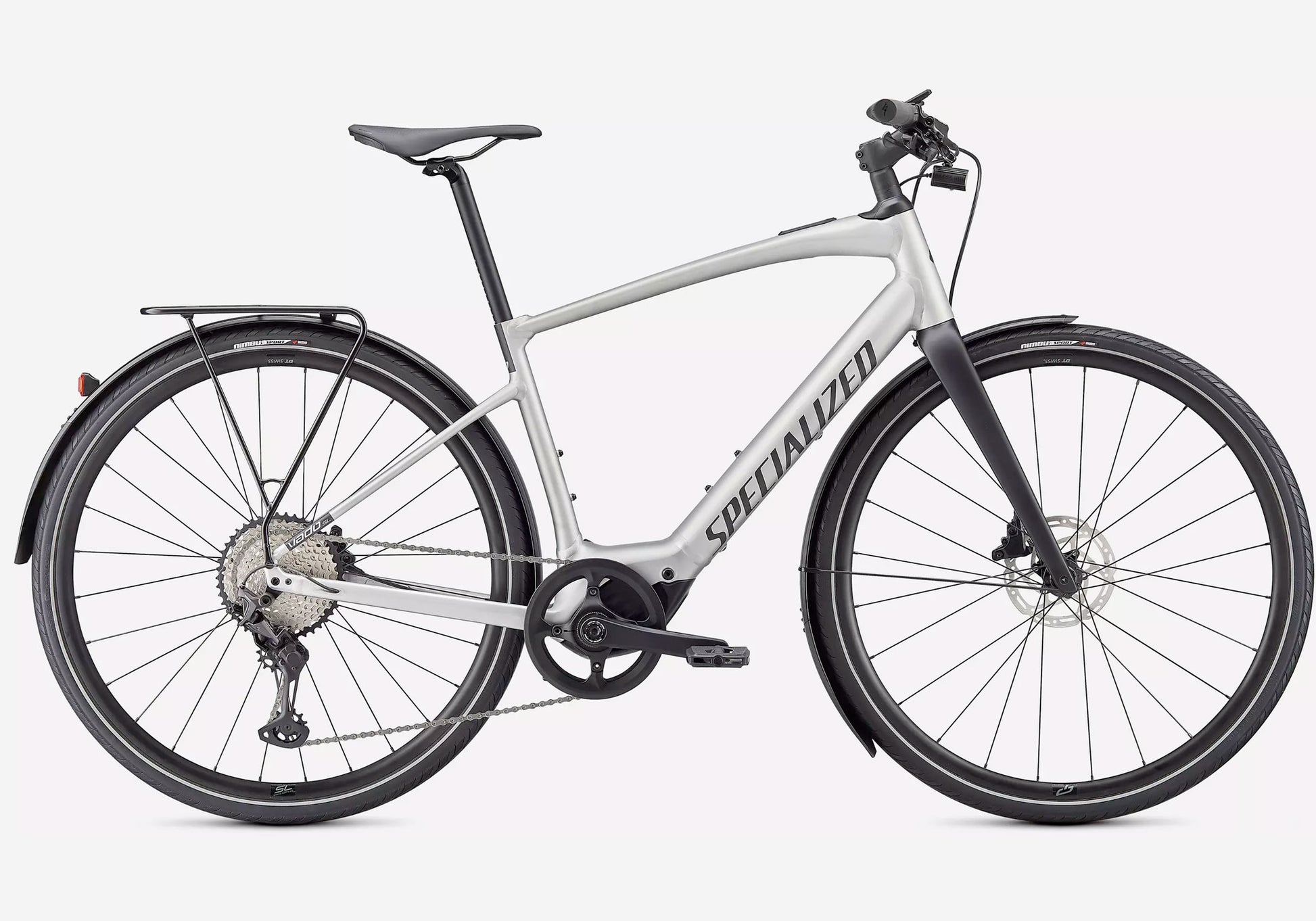 2022 Specialized Turbo Vado SL 5.0 EQ Electric Bike - Brushed Aluminium, Woolys Wheels Sydney