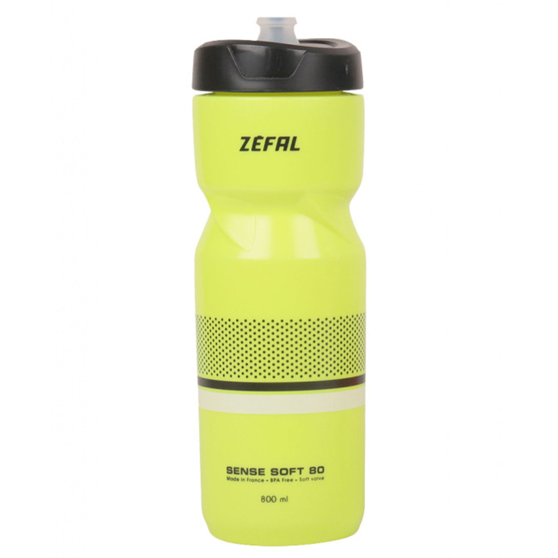 Zefal Sense Soft 80 Water Bottle 800ml, Neon Yellow